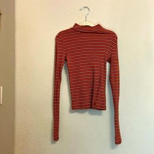 Hollister striped turtleneck women’s